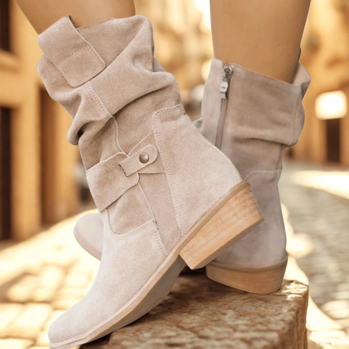 THORA | MIDCALF SUEDE BOOTS