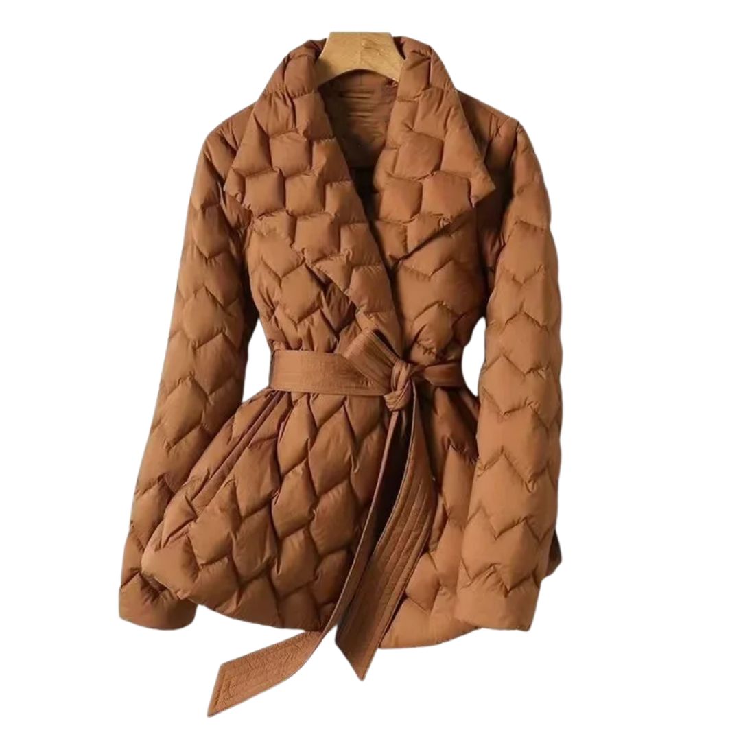 VALERIE | QUILTED WRAP COAT