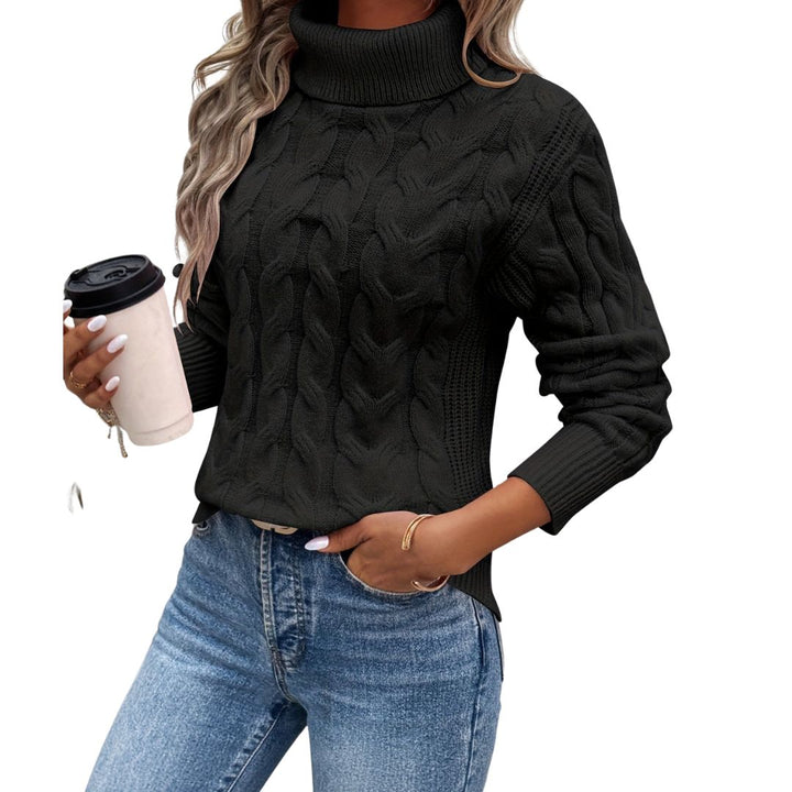 ELISA | ELEGANT KNITTED ROLL-NECK SWEATER