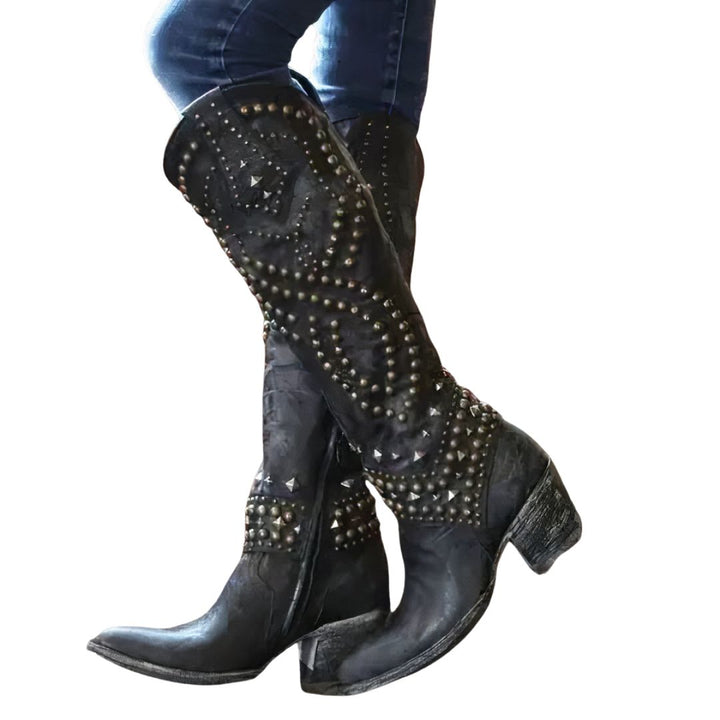 SASHA | KNEE-HIGH WESTERN BOOTS