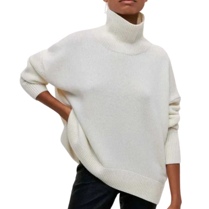 CLAIRE | OVERSIZED WARM ROLL-NECK SWAEATER