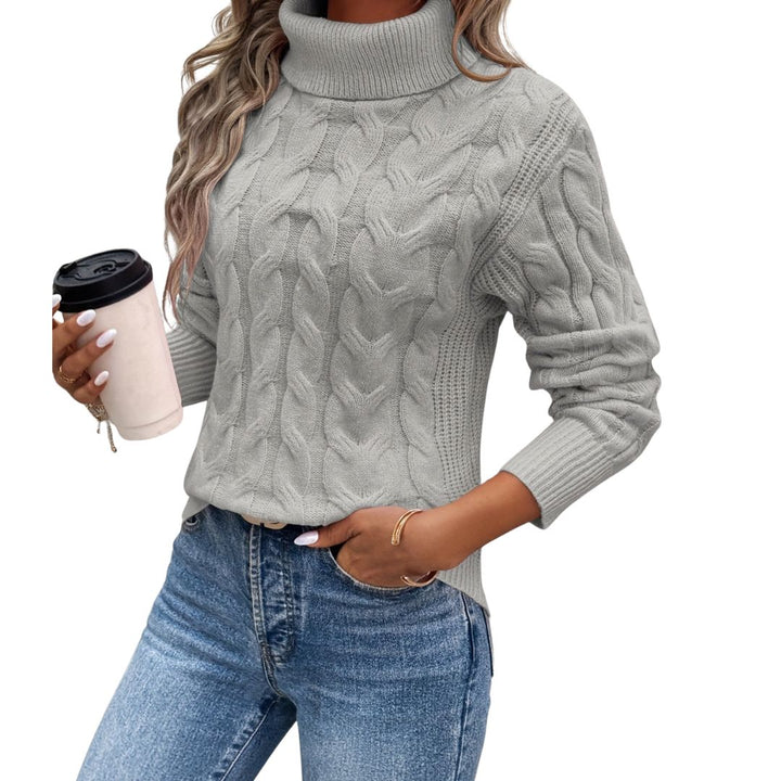 ELISA | ELEGANT KNITTED ROLL-NECK SWEATER
