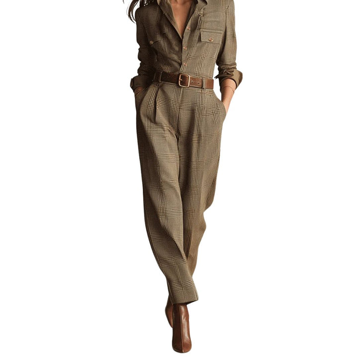 FAITH | CHECKED JUMPSUIT