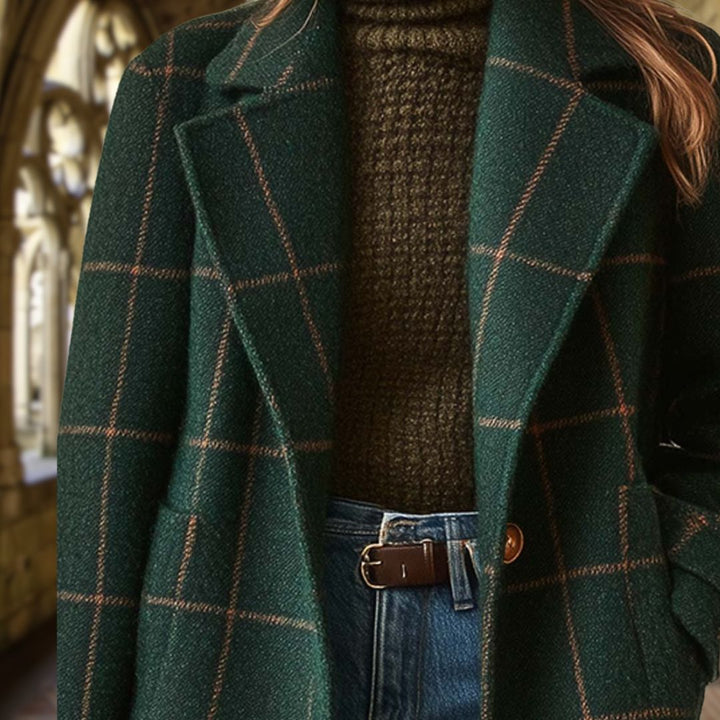 FIONA | WOOL-TOUCH CHECK COAT