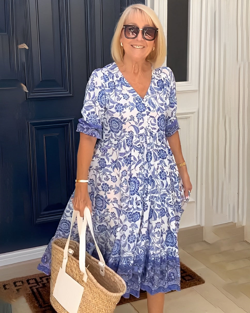 HELEN | Graceful V-Neck Floral