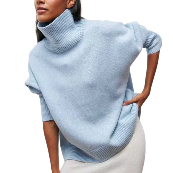 CLAIRE | OVERSIZED WARM ROLL-NECK SWAEATER
