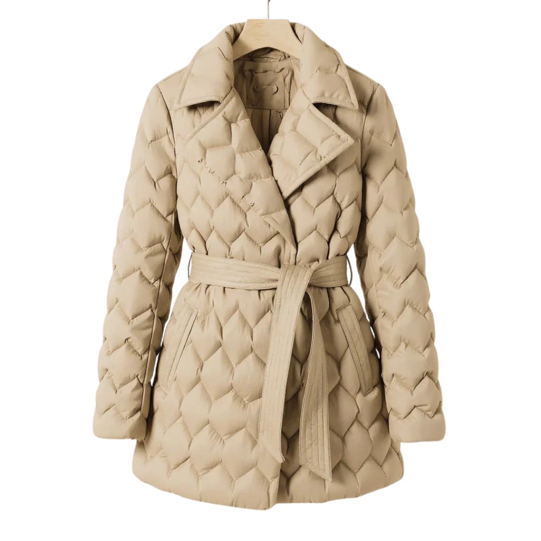 VALERIE | QUILTED WRAP COAT