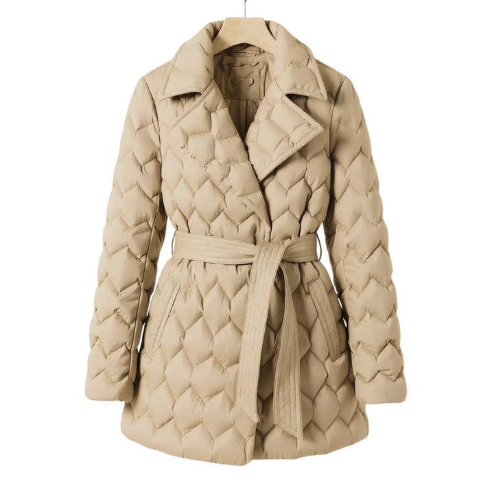 VALERIE | QUILTED WRAP COAT