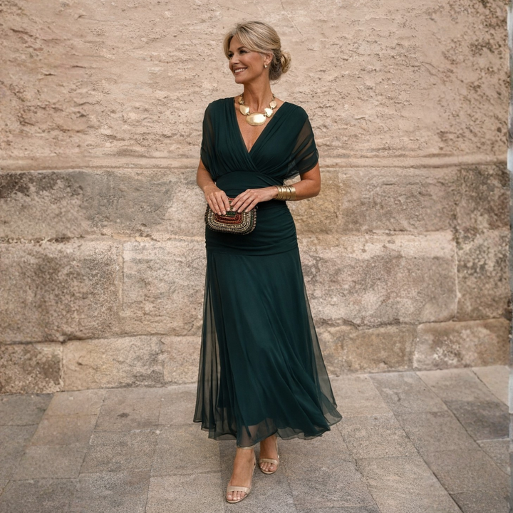 LYDIA | OFF SHOULDER MAXI DRESS