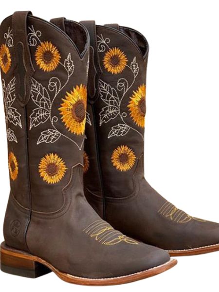 SELA | EMBROIDERED HIGH BOOTS