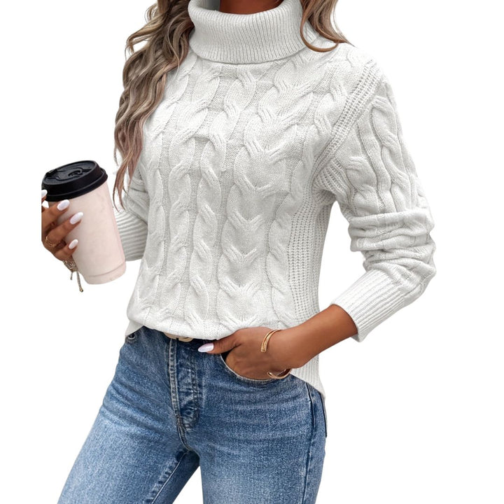 ELISA | ELEGANT KNITTED ROLL-NECK SWEATER