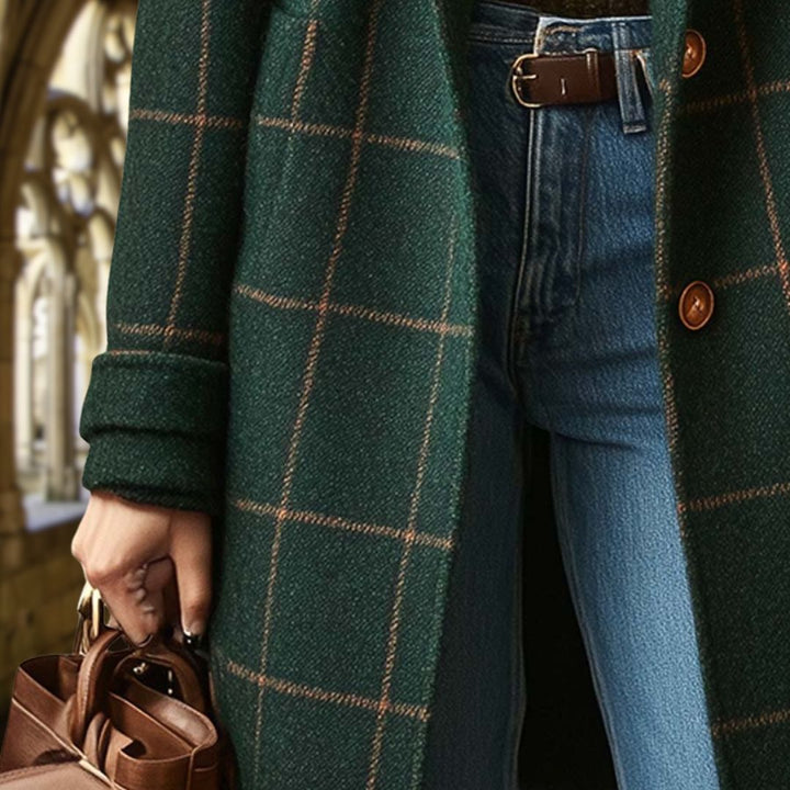 FIONA | WOOL-TOUCH CHECK COAT
