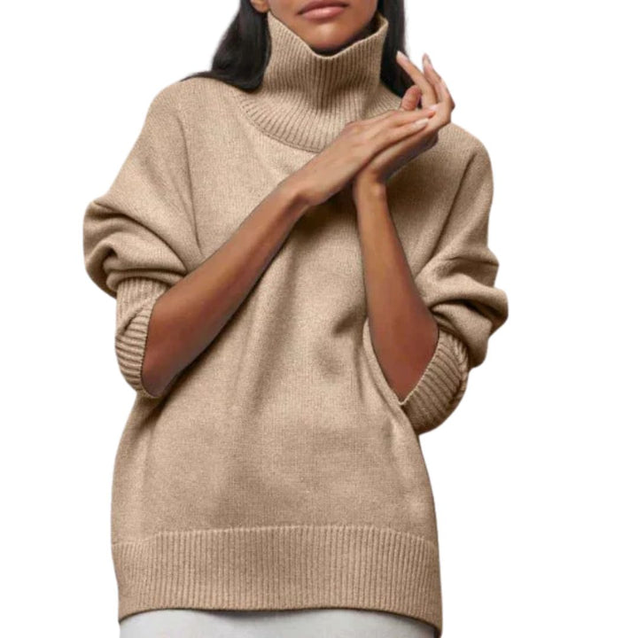 CLAIRE | OVERSIZED WARM ROLL-NECK SWAEATER