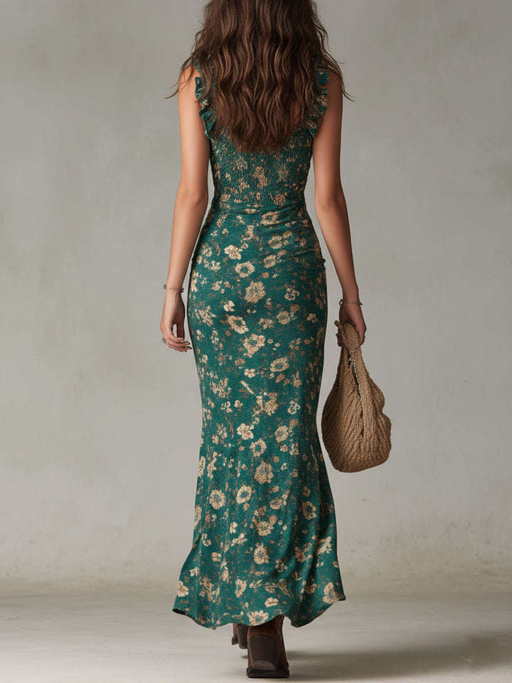 AURORA | VINTAGE RUFFLE MAXI DRESS
