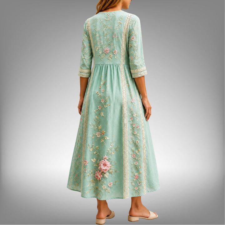 EMMA | ROSE GARDEN MIDI DRESS