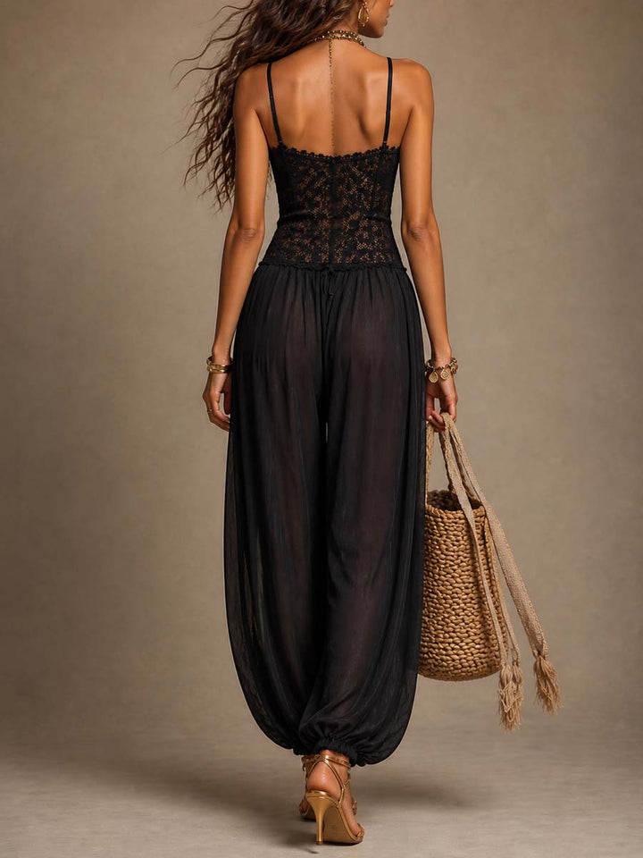 NANETTE | LACE WIDE-LEG JUMPSUIT