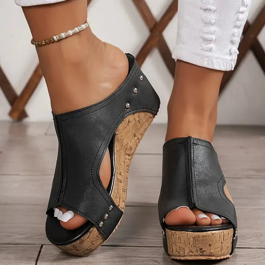 LILLIAN | COMFORT WEDGE SANDALS