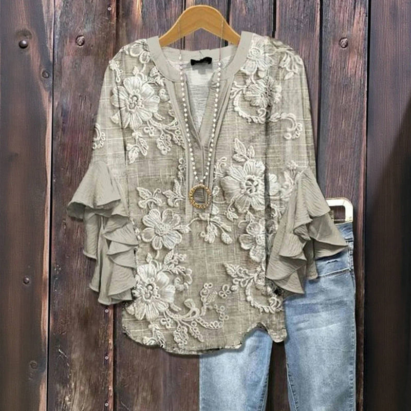 BELLA | ELEGANT FLORA  BLOUSE