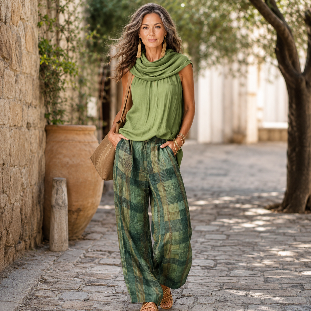 ESSENZA | BOHO WIDE-LEG TWO-PIECE SET