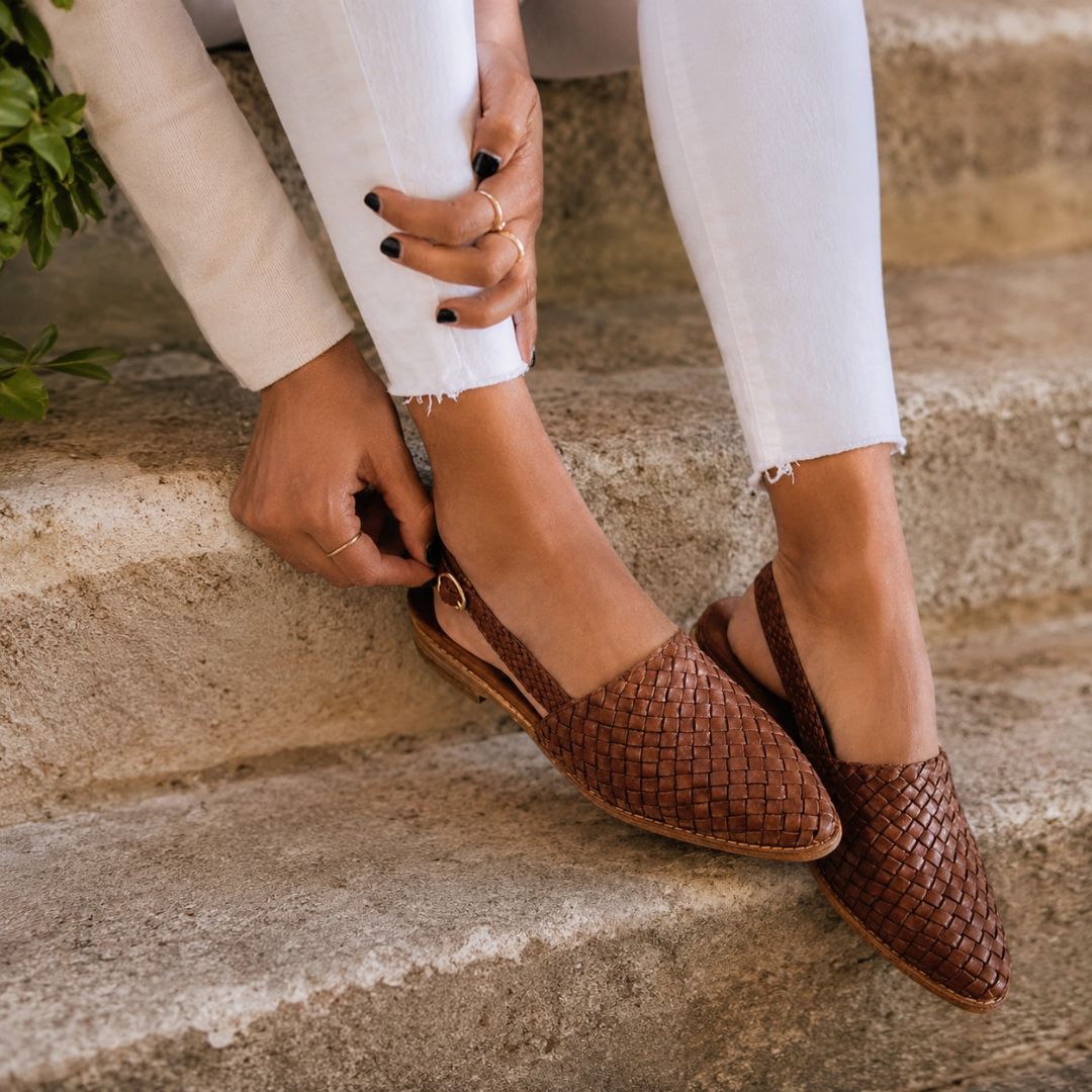 AURORA | WOVEN SLINGBACK LOAFER