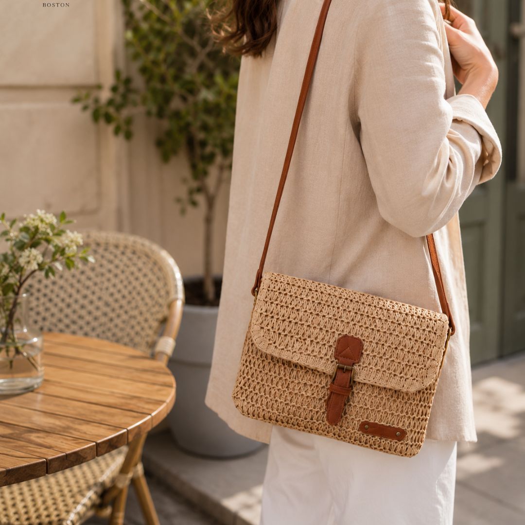 EMILY | WOVEN CROSSBODY BAG