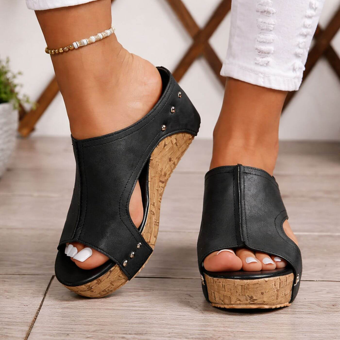 LILLIAN | COMFORT WEDGE SANDALS
