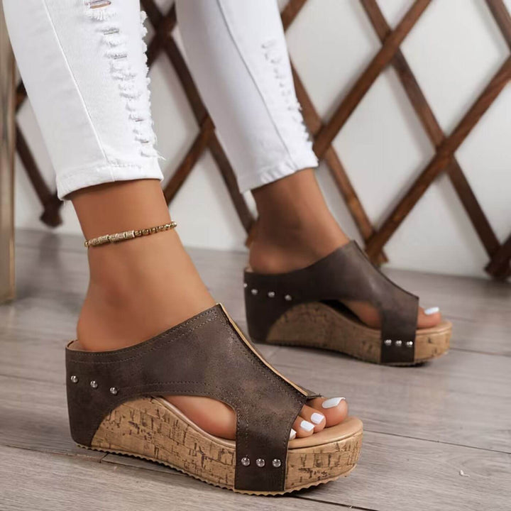 LILLIAN | COMFORT WEDGE SANDALS