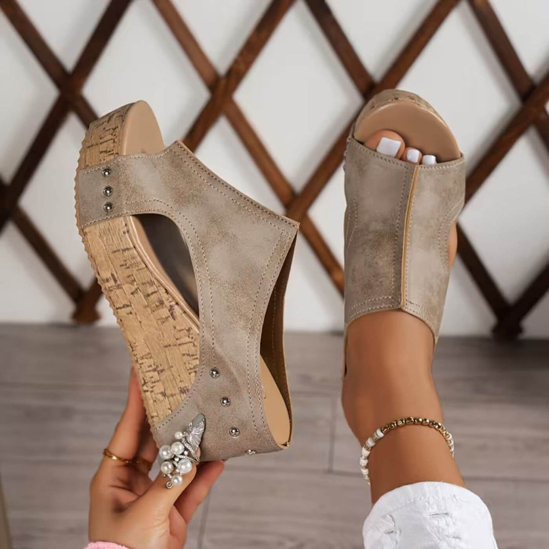LILLIAN | COMFORT WEDGE SANDALS