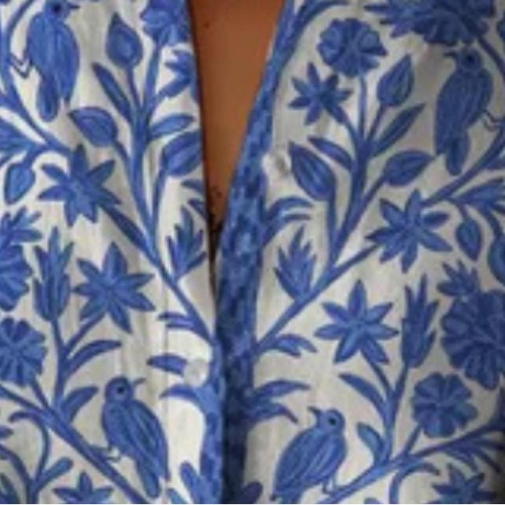 ISABELLA | BLUE GARDEN BLOUSE