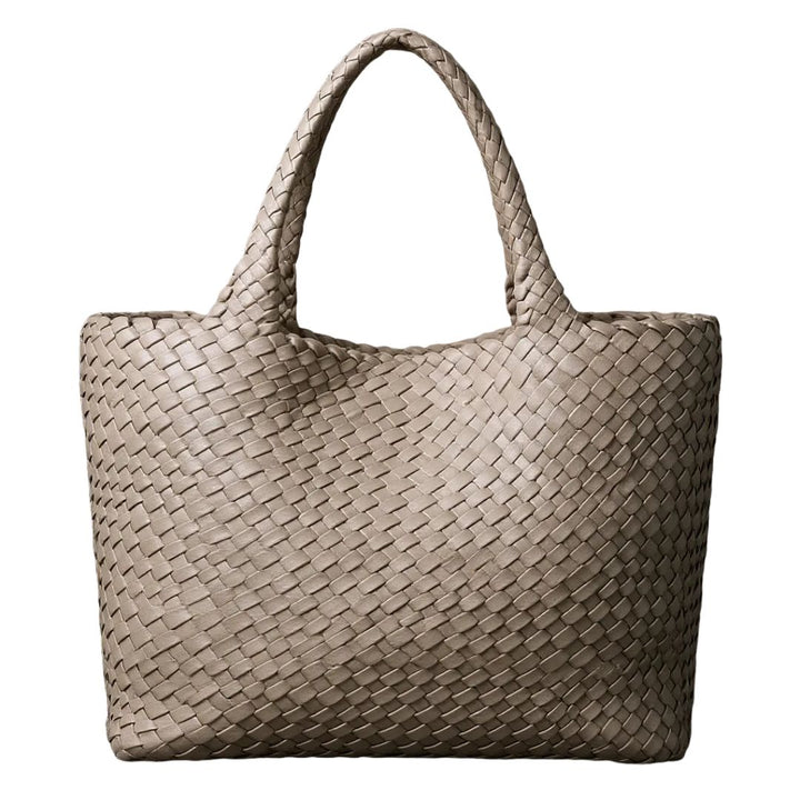 LANA | HANDWOVEN LEATHER TOTE BAG