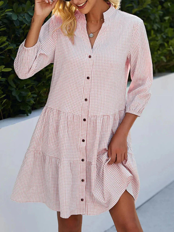 SHANNA | GINGHAM MIDI DRESS — TIMELESS SUMMER CHARM