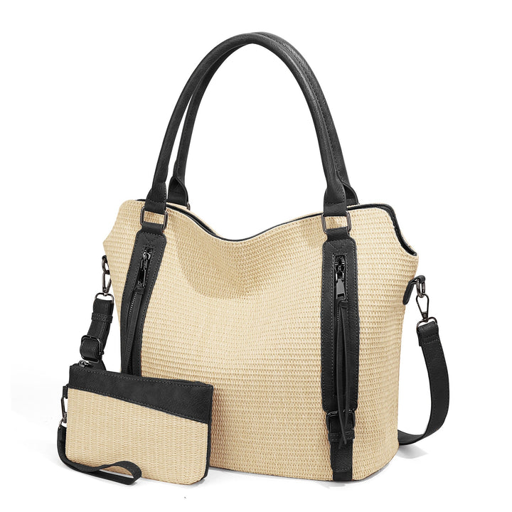 HARPER | CHECKERED HOBO TOTE BAG