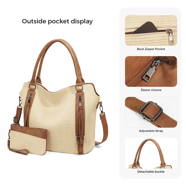 HARPER | CHECKERED HOBO TOTE BAG