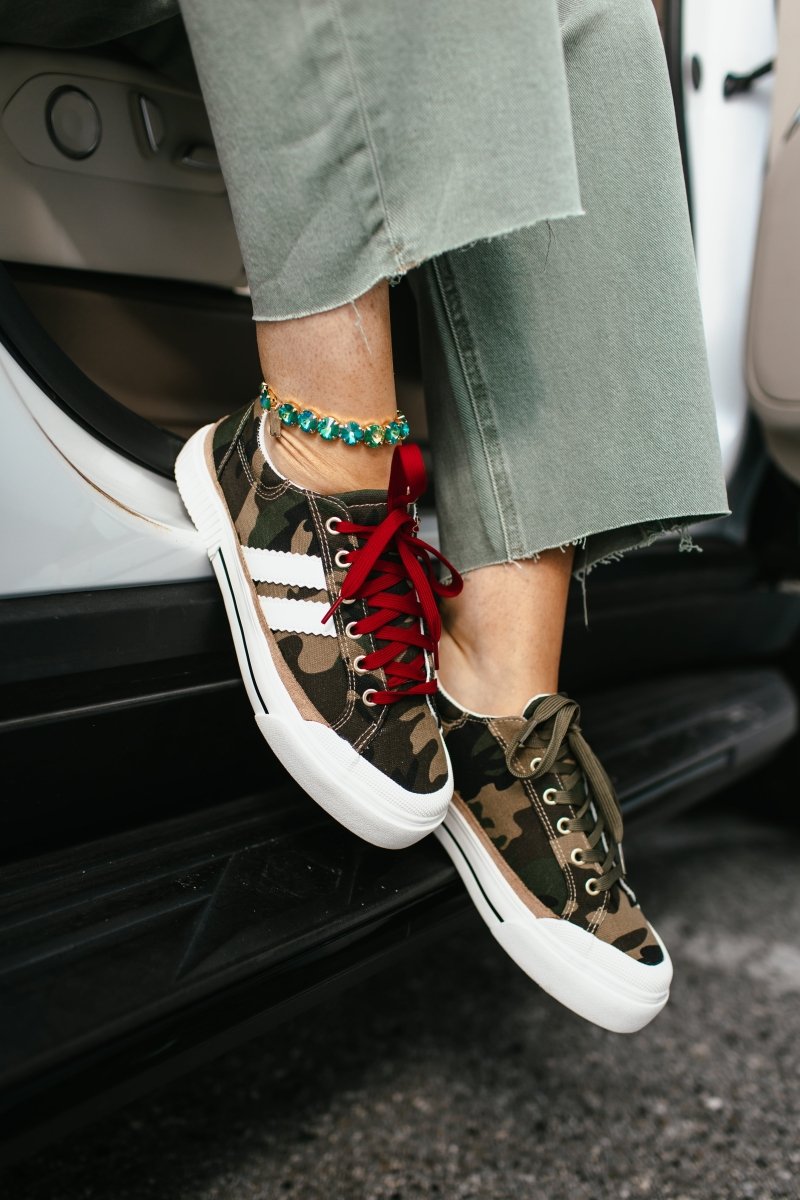 HARPER |  CAMO PLATFORM SNEAKERS