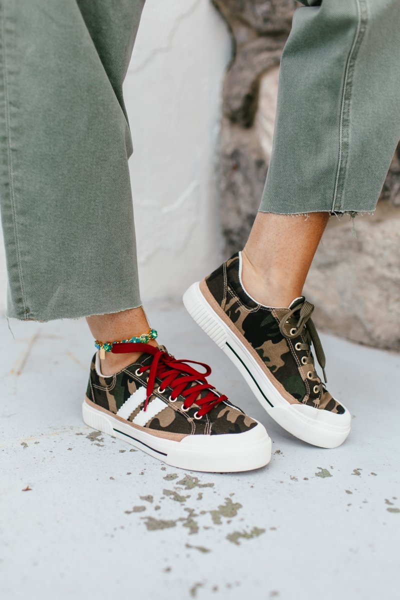 HARPER |  CAMO PLATFORM SNEAKERS