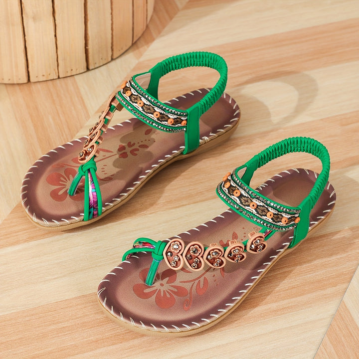 SILVIA | PIPER BEADED SANDALS
