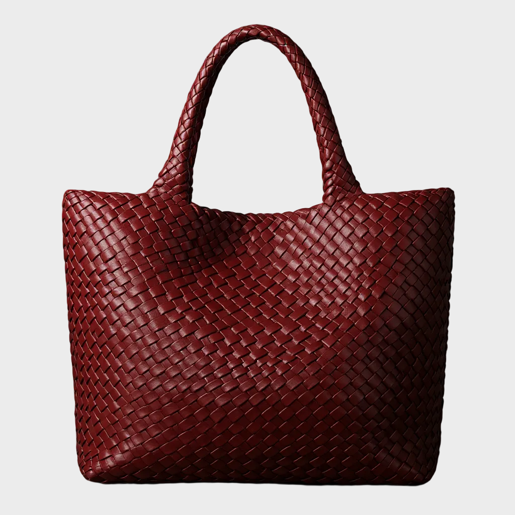 LANA | HANDWOVEN LEATHER TOTE BAG