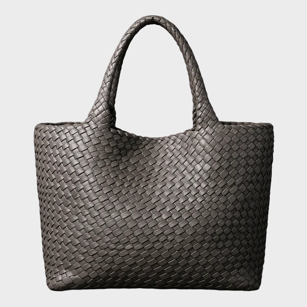 LANA | HANDWOVEN LEATHER TOTE BAG
