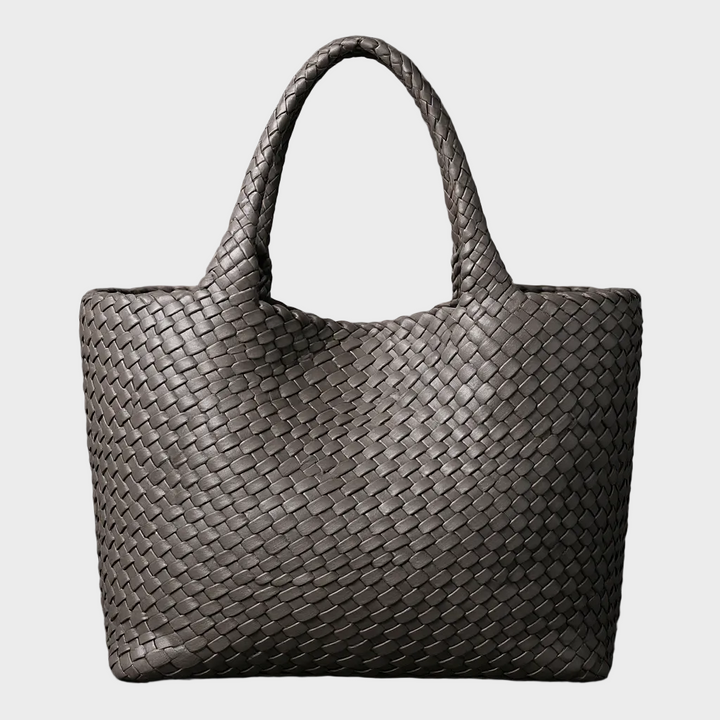 LANA | HANDWOVEN LEATHER TOTE BAG