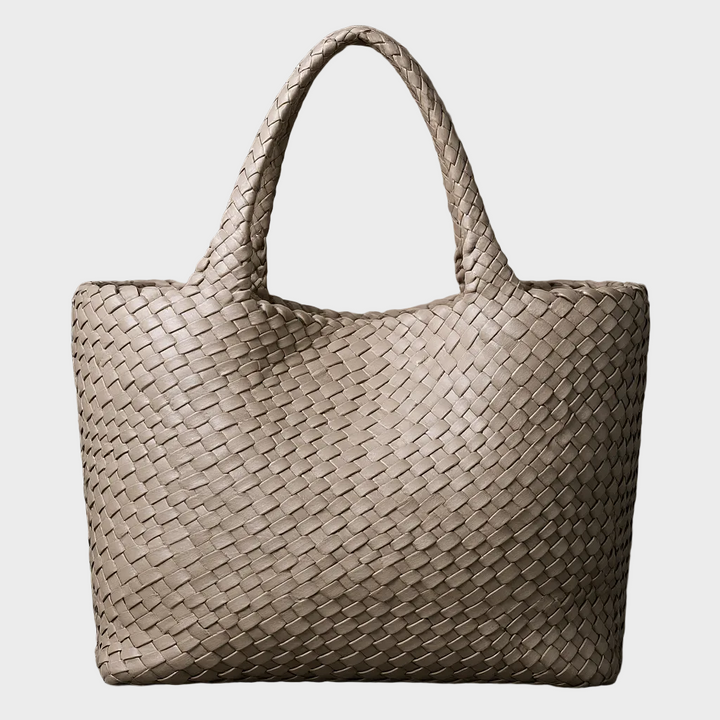 LANA | HANDWOVEN LEATHER TOTE BAG