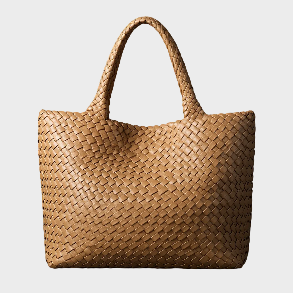 LANA | HANDWOVEN LEATHER TOTE BAG
