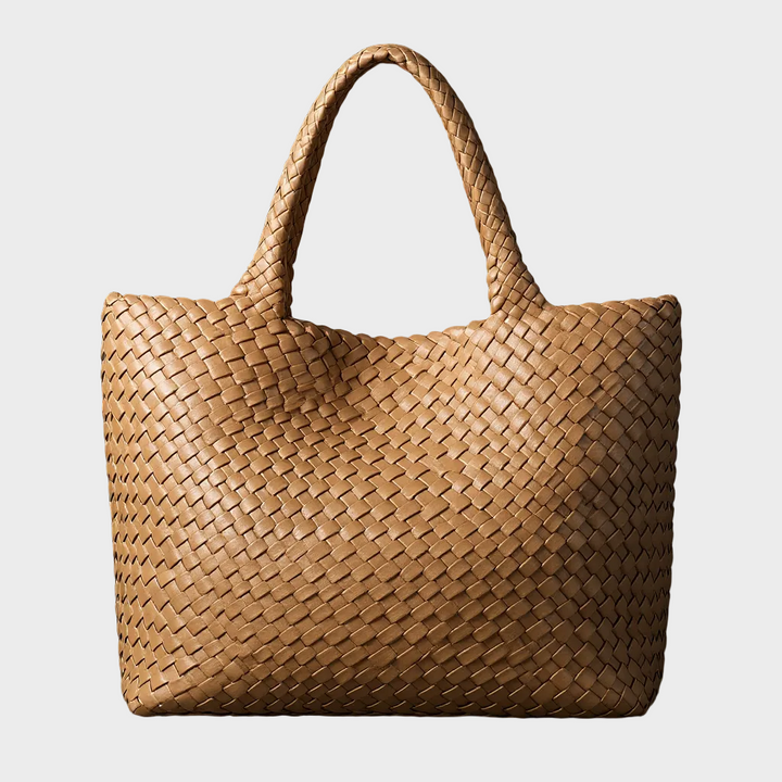 LANA | HANDWOVEN LEATHER TOTE BAG