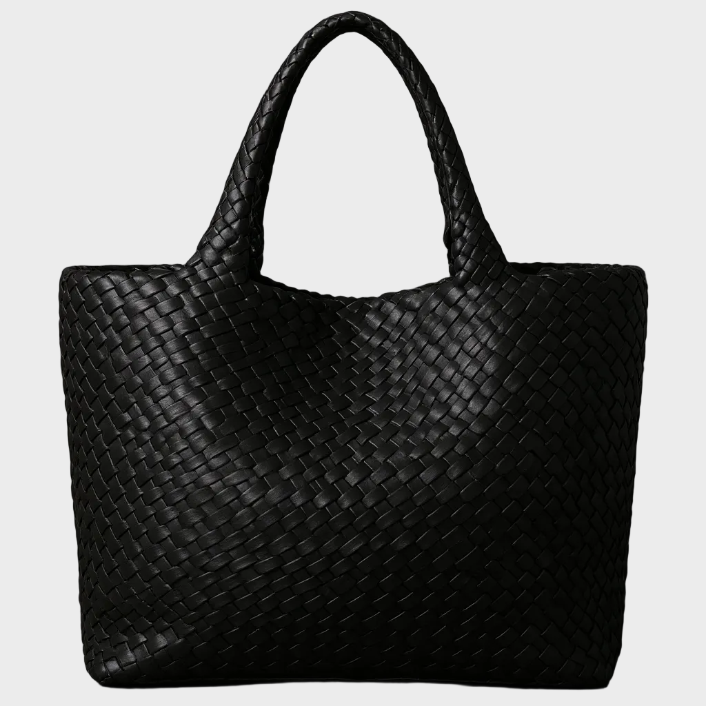 LANA | HANDWOVEN LEATHER TOTE BAG