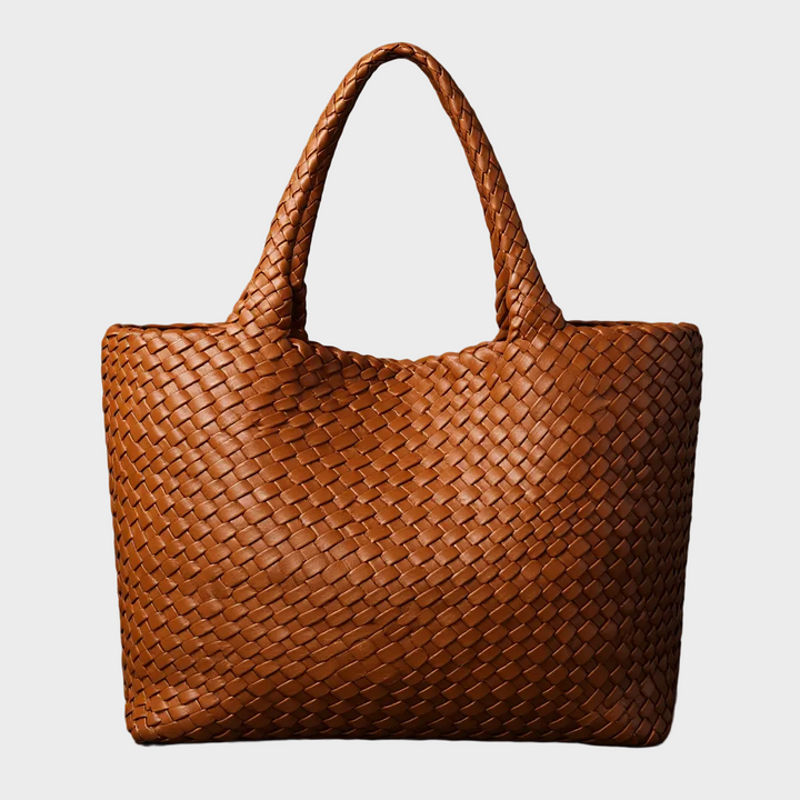 LANA | HANDWOVEN LEATHER TOTE BAG