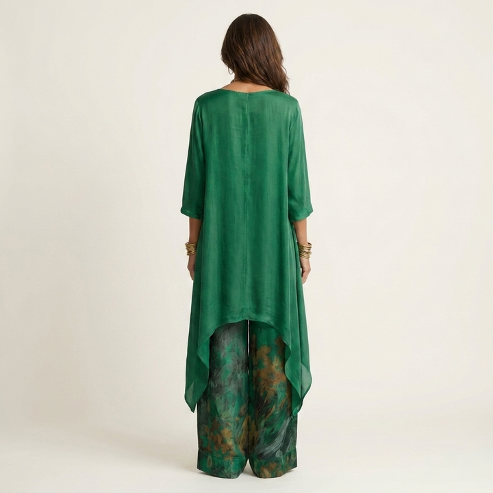 CARIOLA | TWO-PIECE SET WITH ASYMMETRIC TUNIC