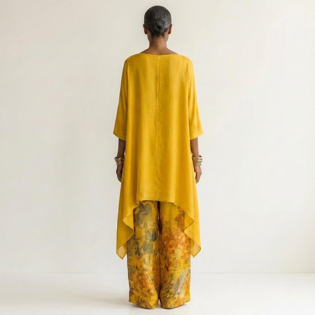 CARIOLA | TWO-PIECE SET WITH ASYMMETRIC TUNIC