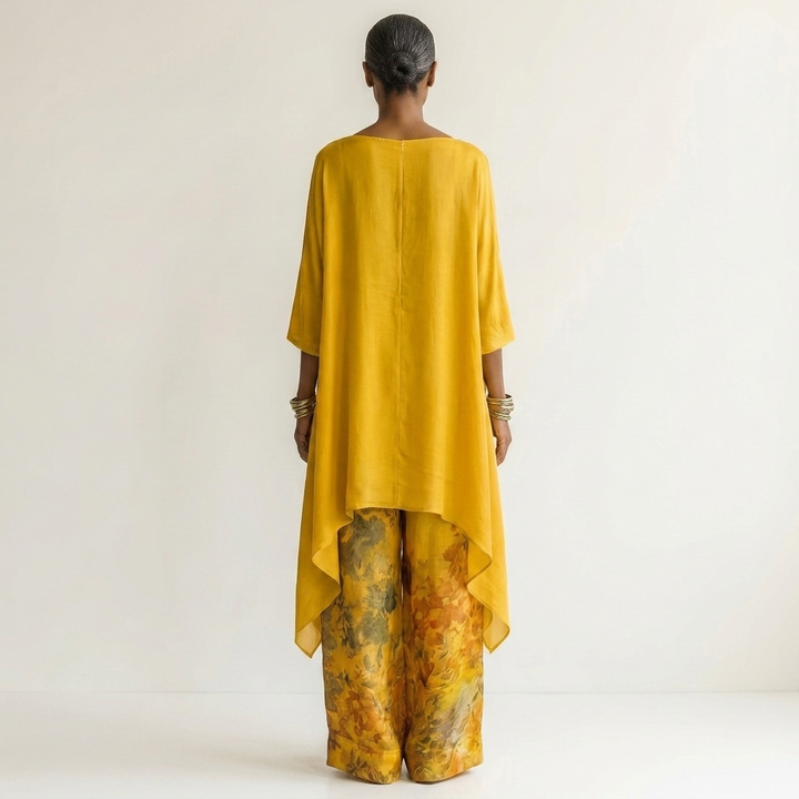 CARIOLA | TWO-PIECE SET WITH ASYMMETRIC TUNIC